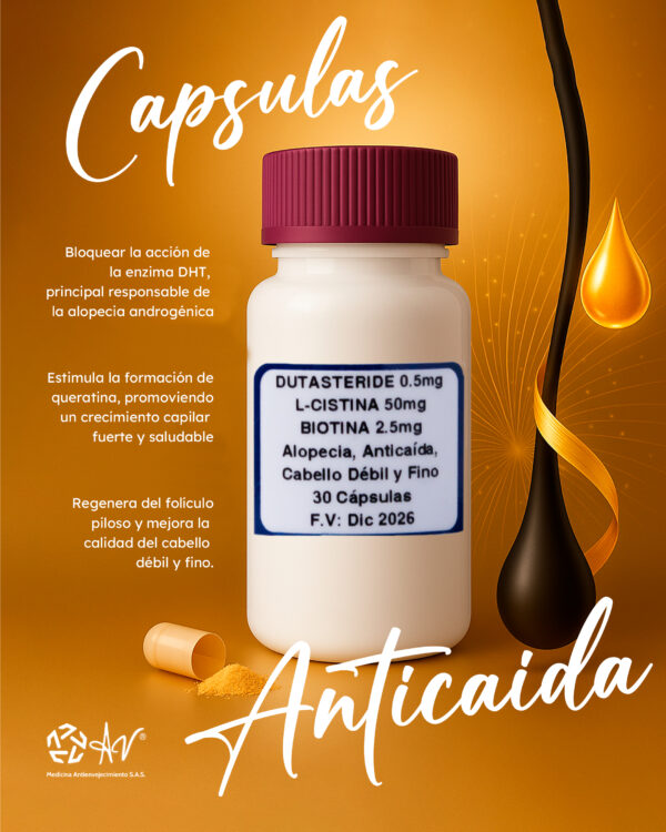 Capsulas Capilares/Alopecia, Anticaída/ Cabello Débil Y Fino - Imagen 3